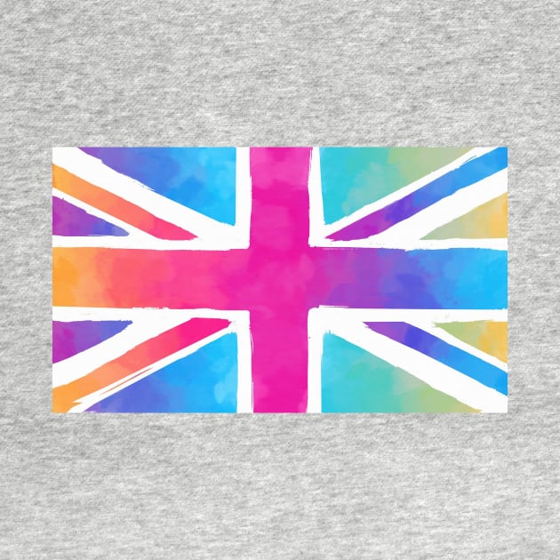 Colorful Union Jack flag by chris@christinearnold.com